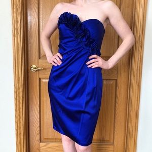 Sapphire Maggie London Strapless Dress
